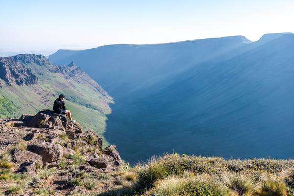 Kiger Gorge, a glacier-carved U-shaped valley cut deep into the summit plateau of Steens Mountain
